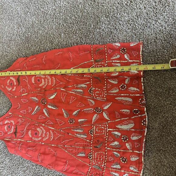 Free People Secret Garden Embellished Large Sequin Dress Size Small EXCELLENT! - Picture 10 of 13